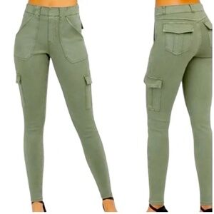 Spanx Stretch Twill Cargo Pants- Olive and Navy - Size S/P -$80 for 2 pairs